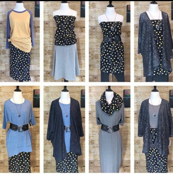 Lularoe Skirt Size L Cassie Midi Stretch NWOT - Picture 5 of 10